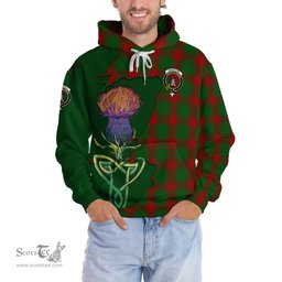 Scottish Middleton Clan Tartan Crest with Thistle and Scotland Map Tartan Plaid Hoodie Scottish Plaid Tartan Plaid - ScotsTee - scotstee.com