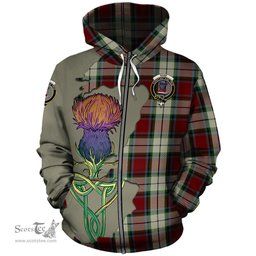 Scottish Rose White Dress Clan Tartan Crest with Thistle and Scotland Map Tartan Plaid Hoodie Scottish Plaid Tartan Plaid - ScotsTee - scotstee.com