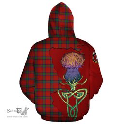 Scottish Wood Dress Clan Tartan Crest with Thistle and Scotland Map Tartan Plaid Hoodie Scottish Plaid Tartan Plaid - ScotsTee - scotstee.com