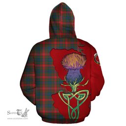Scottish Wilson Modern Clan Tartan Crest with Thistle and Scotland Map Tartan Plaid Hoodie Scottish Plaid Tartan Plaid - ScotsTee - scotstee.com