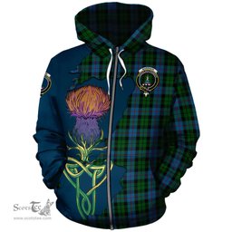 Scottish Morrison Society Clan Tartan Crest with Thistle and Scotland Map Tartan Plaid Hoodie Scottish Plaid Tartan Plaid - ScotsTee - scotstee.com