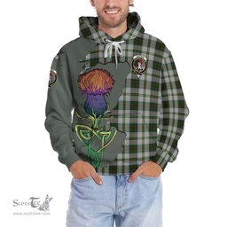 Scottish Taylor Dress Clan Tartan Crest with Thistle and Scotland Map Tartan Plaid Hoodie Scottish Plaid Tartan Plaid - ScotsTee - scotstee.com