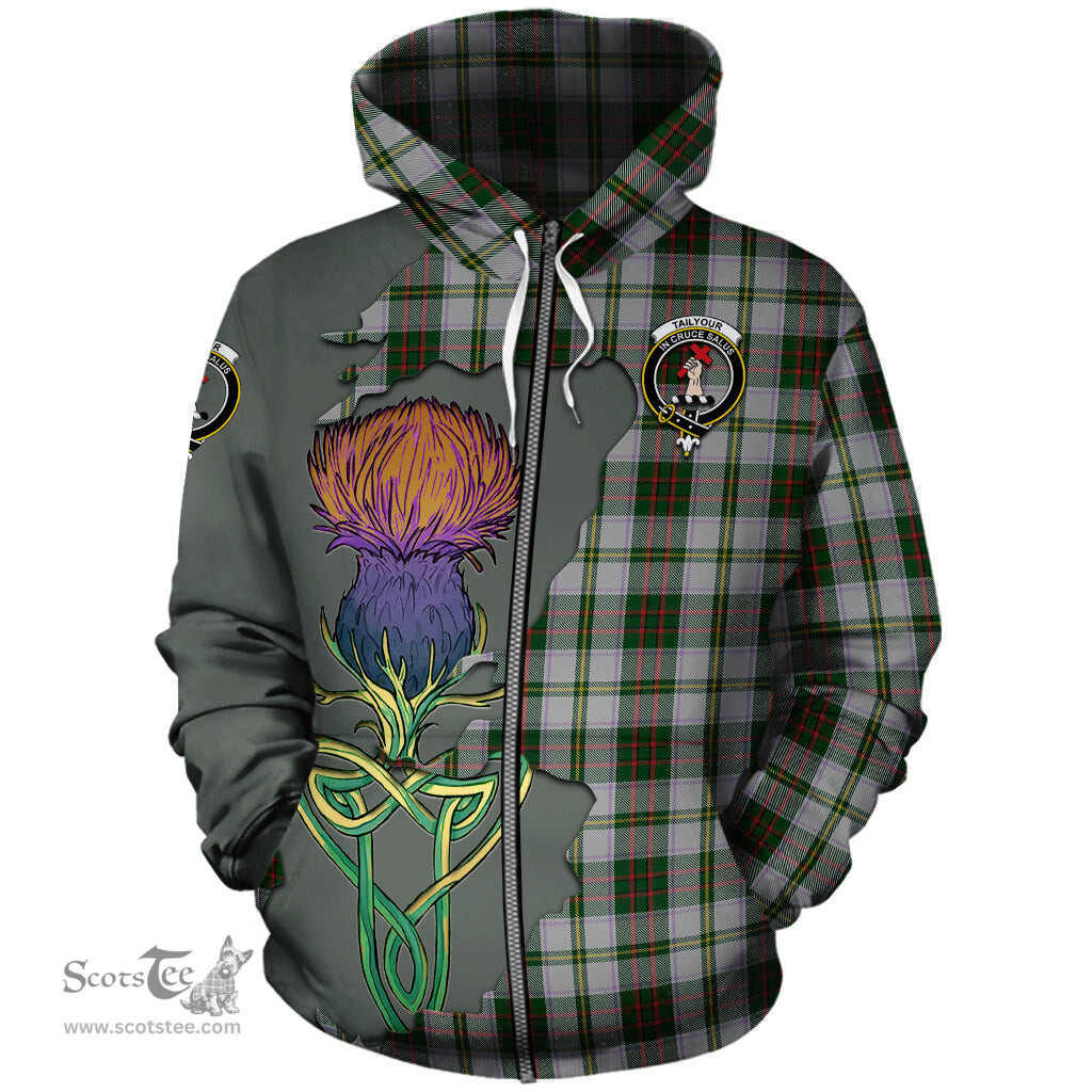 Scottish Taylor Dress Clan Tartan Crest with Thistle and Scotland Map Tartan Plaid Hoodie Scottish Plaid Tartan Plaid - ScotsTee - scotstee.com