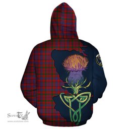 Scottish Murray of Tullibardine Clan Tartan Crest with Thistle and Scotland Map Tartan Plaid Hoodie Scottish Plaid Tartan Plaid - ScotsTee - scotstee.com