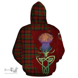 Scottish MacNicol Clan Tartan Crest with Thistle and Scotland Map Tartan Plaid Hoodie Scottish Plaid Tartan Plaid - ScotsTee - scotstee.com