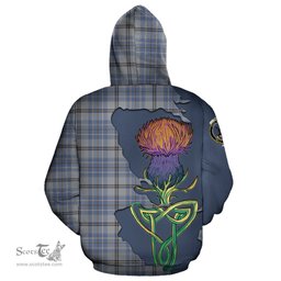 Scottish Tweedie Clan Tartan Crest with Thistle and Scotland Map Tartan Plaid Hoodie Scottish Plaid Tartan Plaid - ScotsTee - scotstee.com
