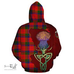 Scottish MacNicol of Scorrybreac Clan Tartan Crest with Thistle and Scotland Map Tartan Plaid Hoodie Scottish Plaid Tartan Plaid - ScotsTee - scotstee.com