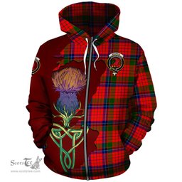 Scottish MacNicol of Scorrybreac Clan Tartan Crest with Thistle and Scotland Map Tartan Plaid Hoodie Scottish Plaid Tartan Plaid - ScotsTee - scotstee.com