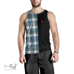 Scottish Campbell Dress Ancient Clan Tartan Men Tank Top - Lion Rampant Style Scottish Plaid Tartan Plaid
