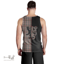 Scottish Borthwick Dress Ancient Clan Tartan Men Tank Top - Lion Rampant Style Scottish Plaid Tartan Plaid