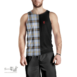 Scottish Bell of the Borders Clan Tartan Men Tank Top - Lion Rampant Style Scottish Plaid Tartan Plaid