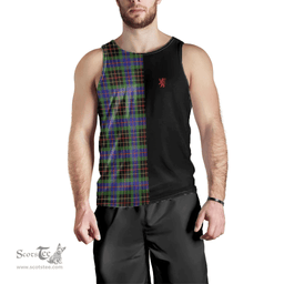 Scottish Brodie Hunting Modern Clan Tartan Men Tank Top - Lion Rampant Style Scottish Plaid Tartan Plaid