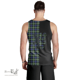 Scottish Baillie Modern Clan Tartan Men Tank Top - Lion Rampant Style Scottish Plaid Tartan Plaid