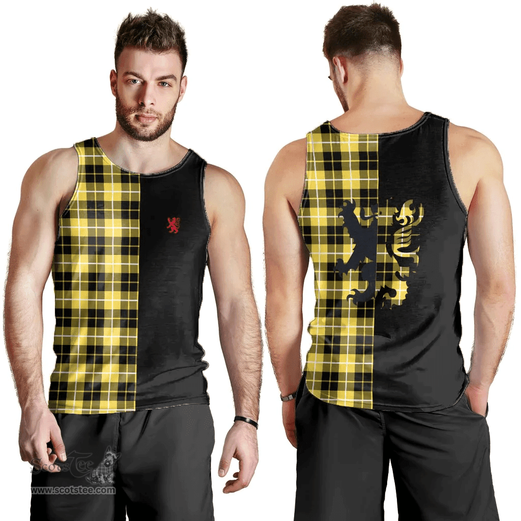 Scottish Barclay Dress Modern Clan Tartan Men Tank Top - Lion Rampant Style Scottish Plaid Tartan Plaid