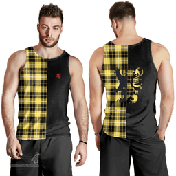 Scottish Barclay Dress Modern Clan Tartan Men Tank Top - Lion Rampant Style Scottish Plaid Tartan Plaid