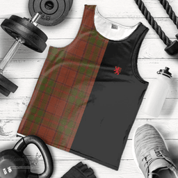 Scottish Drummond Clan Clan Tartan Men Tank Top - Lion Rampant Style Scottish Plaid Tartan Plaid