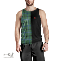 Scottish Henderson Ancient Clan Tartan Men Tank Top - Lion Rampant Style Scottish Plaid Tartan Plaid