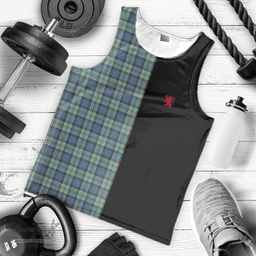 Scottish Leslie Hunting Ancient Clan Tartan Men Tank Top - Lion Rampant Style Scottish Plaid Tartan Plaid
