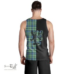 Scottish Graham of Montrose Ancient Clan Tartan Men Tank Top - Lion Rampant Style Scottish Plaid Tartan Plaid