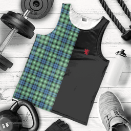 Scottish Graham of Montrose Ancient Clan Tartan Men Tank Top - Lion Rampant Style Scottish Plaid Tartan Plaid