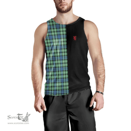 Scottish Graham of Montrose Ancient Clan Tartan Men Tank Top - Lion Rampant Style Scottish Plaid Tartan Plaid