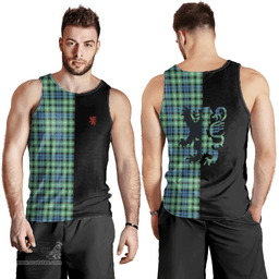 Scottish Graham of Montrose Ancient Clan Tartan Men Tank Top - Lion Rampant Style Scottish Plaid Tartan Plaid