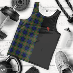 Scottish Dundas Modern 02 Clan Tartan Men Tank Top - Lion Rampant Style Scottish Plaid Tartan Plaid