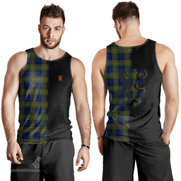 Scottish Dundas Modern 02 Clan Tartan Men Tank Top - Lion Rampant Style Scottish Plaid Tartan Plaid