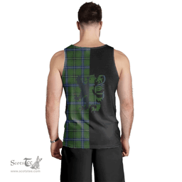 Scottish Henderson Modern Clan Tartan Men Tank Top - Lion Rampant Style Scottish Plaid Tartan Plaid
