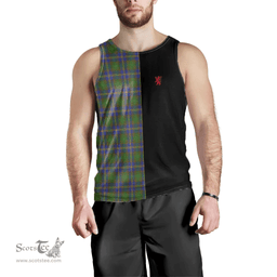 Scottish Strange of Balkaskie Clan Tartan Men Tank Top - Lion Rampant Style Scottish Plaid Tartan Plaid