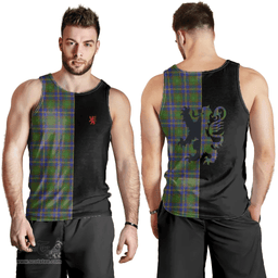 Scottish Strange of Balkaskie Clan Tartan Men Tank Top - Lion Rampant Style Scottish Plaid Tartan Plaid