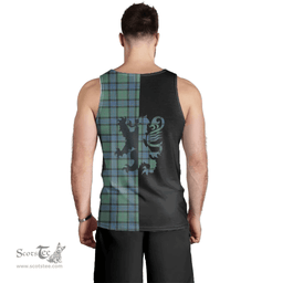Scottish Sinclair Hunting Ancient Clan Tartan Men Tank Top - Lion Rampant Style Scottish Plaid Tartan Plaid