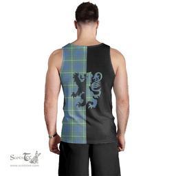Scottish MacIntyre Hunting Ancient Clan Tartan Men Tank Top - Lion Rampant Style Scottish Plaid Tartan Plaid