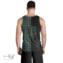 Scottish Ross Hunting Modern Clan Tartan Men Tank Top - Lion Rampant Style Scottish Plaid Tartan Plaid