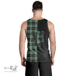 Scottish Wallace Hunting Ancient Clan Tartan Men Tank Top - Lion Rampant Style Scottish Plaid Tartan Plaid