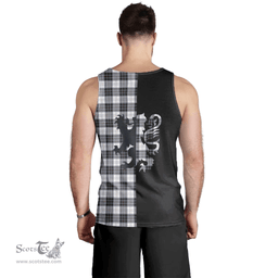 Scottish MacRae Dress Modern Clan Tartan Men Tank Top - Lion Rampant Style Scottish Plaid Tartan Plaid