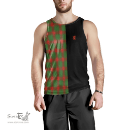 Scottish Middleton Modern Clan Tartan Men Tank Top - Lion Rampant Style Scottish Plaid Tartan Plaid
