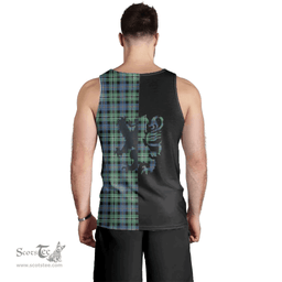 Scottish Rose Hunting Ancient Clan Tartan Men Tank Top - Lion Rampant Style Scottish Plaid Tartan Plaid