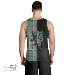 Scottish Whitelaw Clan Tartan Men Tank Top - Lion Rampant Style Scottish Plaid Tartan Plaid