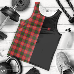 Scottish Rattray Modern Clan Tartan Men Tank Top - Lion Rampant Style Scottish Plaid Tartan Plaid