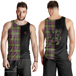 Scottish MacDonald of Clanranald Clan Tartan Men Tank Top - Lion Rampant Style Scottish Plaid Tartan Plaid
