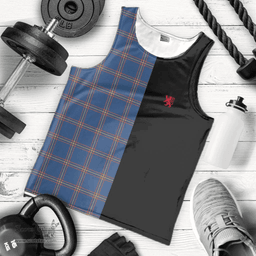 Scottish MacLaine of Loch Buie Hunting Ancient Clan Tartan Men Tank Top - Lion Rampant Style Scottish Plaid Tartan Plaid