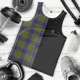Scottish Stewart of Appin Hunting Modern Clan Tartan Men Tank Top - Lion Rampant Style Scottish Plaid Tartan Plaid