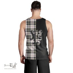 Scottish MacPherson Dress Ancient Clan Tartan Men Tank Top - Lion Rampant Style Scottish Plaid Tartan Plaid