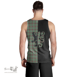 Scottish MacKinnon Hunting Ancient Clan Tartan Men Tank Top - Lion Rampant Style Scottish Plaid Tartan Plaid
