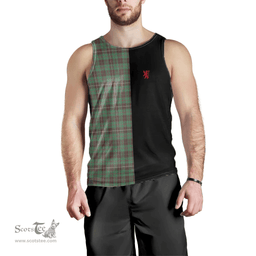 Scottish MacKinnon Hunting Ancient Clan Tartan Men Tank Top - Lion Rampant Style Scottish Plaid Tartan Plaid
