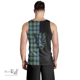 Scottish Mowat Clan Tartan Men Tank Top - Lion Rampant Style Scottish Plaid Tartan Plaid
