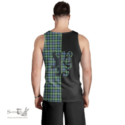 Scottish Murray of Atholl Ancient Clan Tartan Men Tank Top - Lion Rampant Style Scottish Plaid Tartan Plaid
