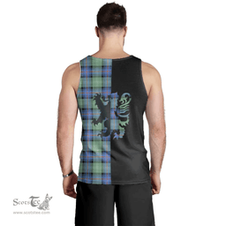 Scottish Sutherland Old Ancient Clan Tartan Men Tank Top - Lion Rampant Style Scottish Plaid Tartan Plaid