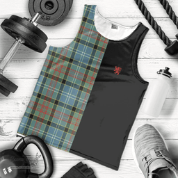 Scottish Walkinshaw Clan Tartan Men Tank Top - Lion Rampant Style Scottish Plaid Tartan Plaid